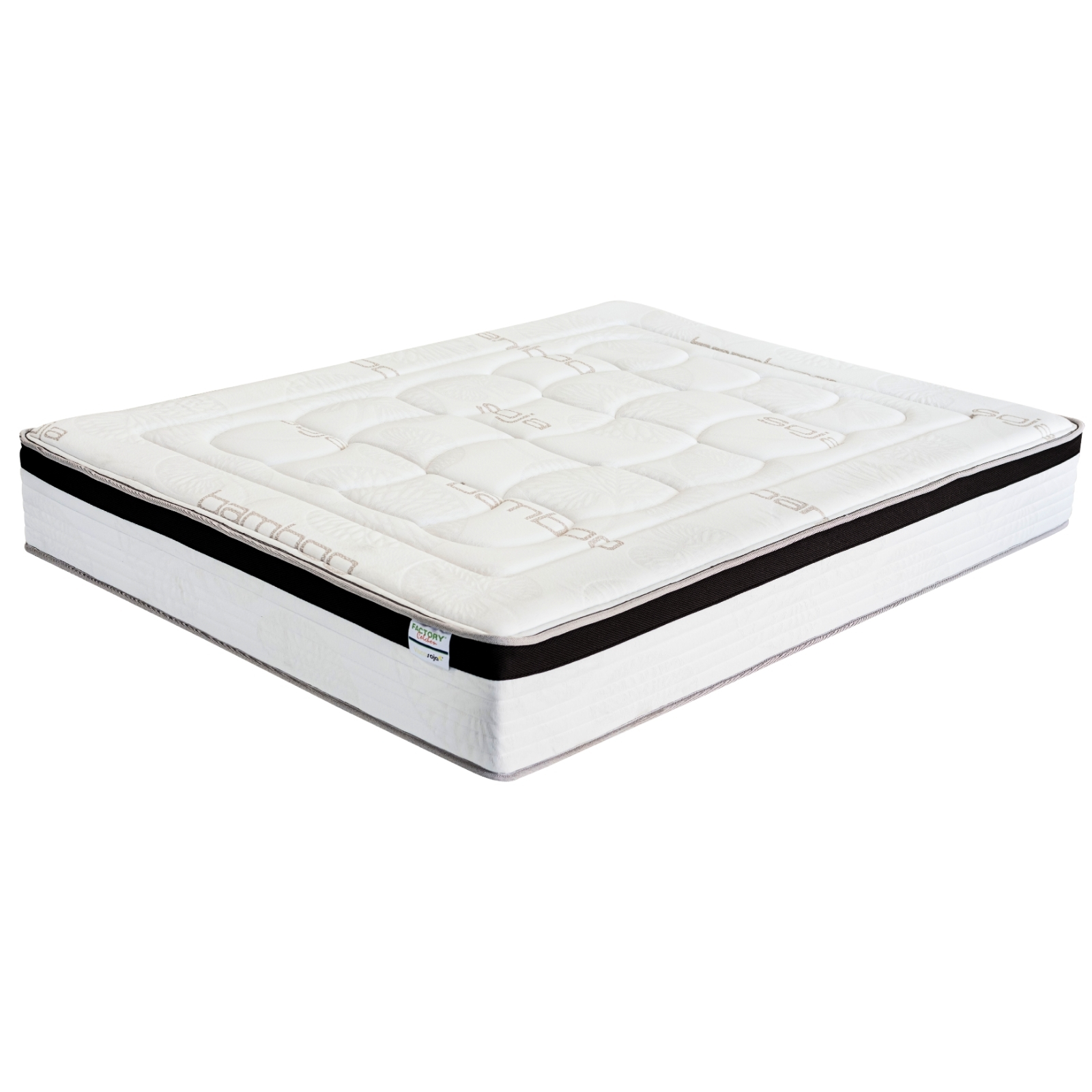 FACTORY COLCHON - Colchón Viscoelástico ViscoSoja Pure Tejido CarbonGraph Nucleo Ergosystem Hard/Doble Núcleo De Viscosoja Natural Transpirable Hipoalergénico Altura 26cm Firmeza Media-Alta