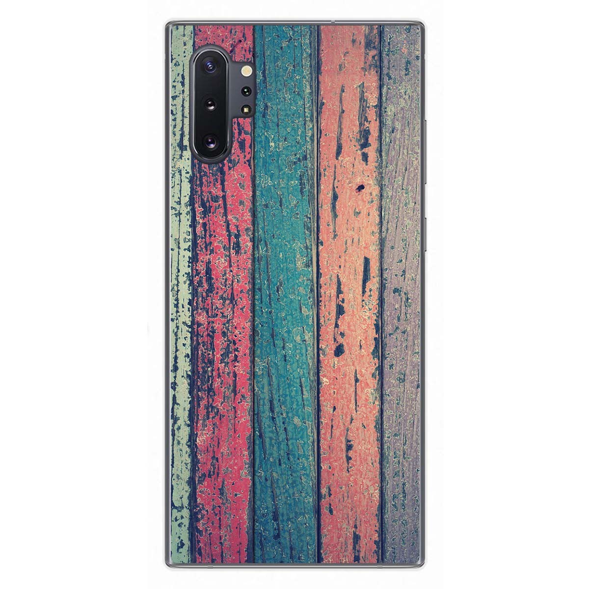 Tumundosmartphone Funda Gel Tpu para Samsung Galaxy Note10+ diseño Madera 10 Dibujos