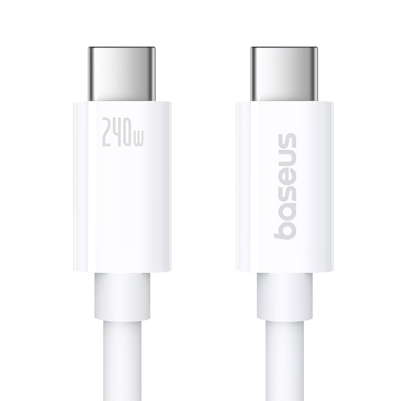 Baseus - P10365200211-05 cable USB USB4 Gen 3x2 1,8 m USB C Blanco P10365200211-05