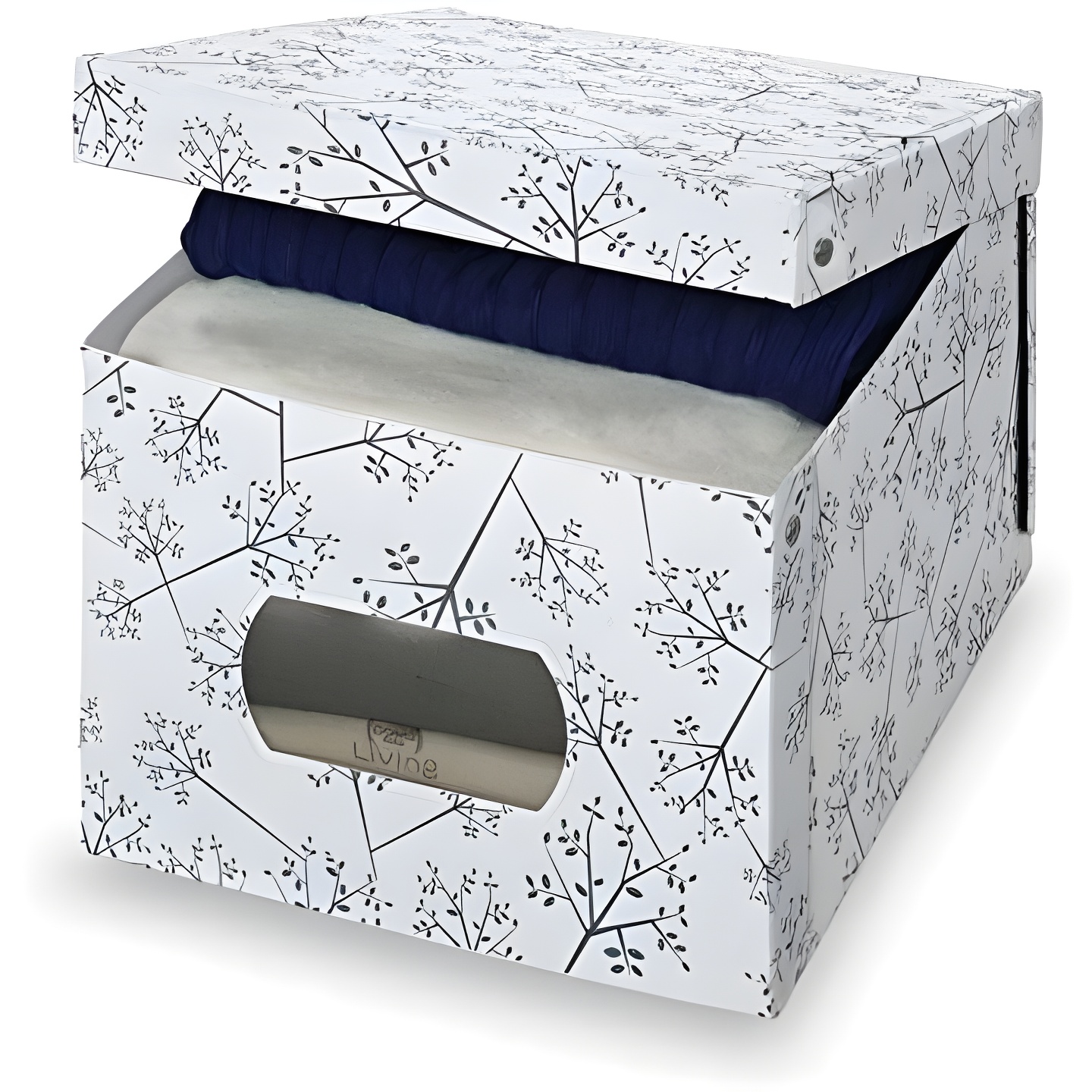 Caja de Almacenamiento de Ropa de Vinilo XL Domo Bon Ton 42x50x31cm