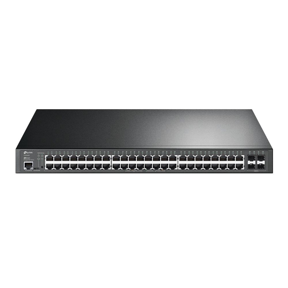 HUB Switch puertos 48 Gigabit RJ-45 Tp-Link TL-SG3452P  | Gigabit Ethernet (10/100/1000), Negro