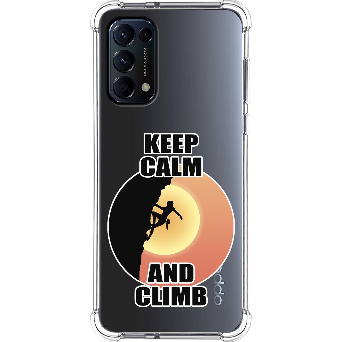 Tumundosmartphone Funda Silicona Antigolpes para Oppo Find X3 Lite 5G diseño Mujer Escalada Dibujos
