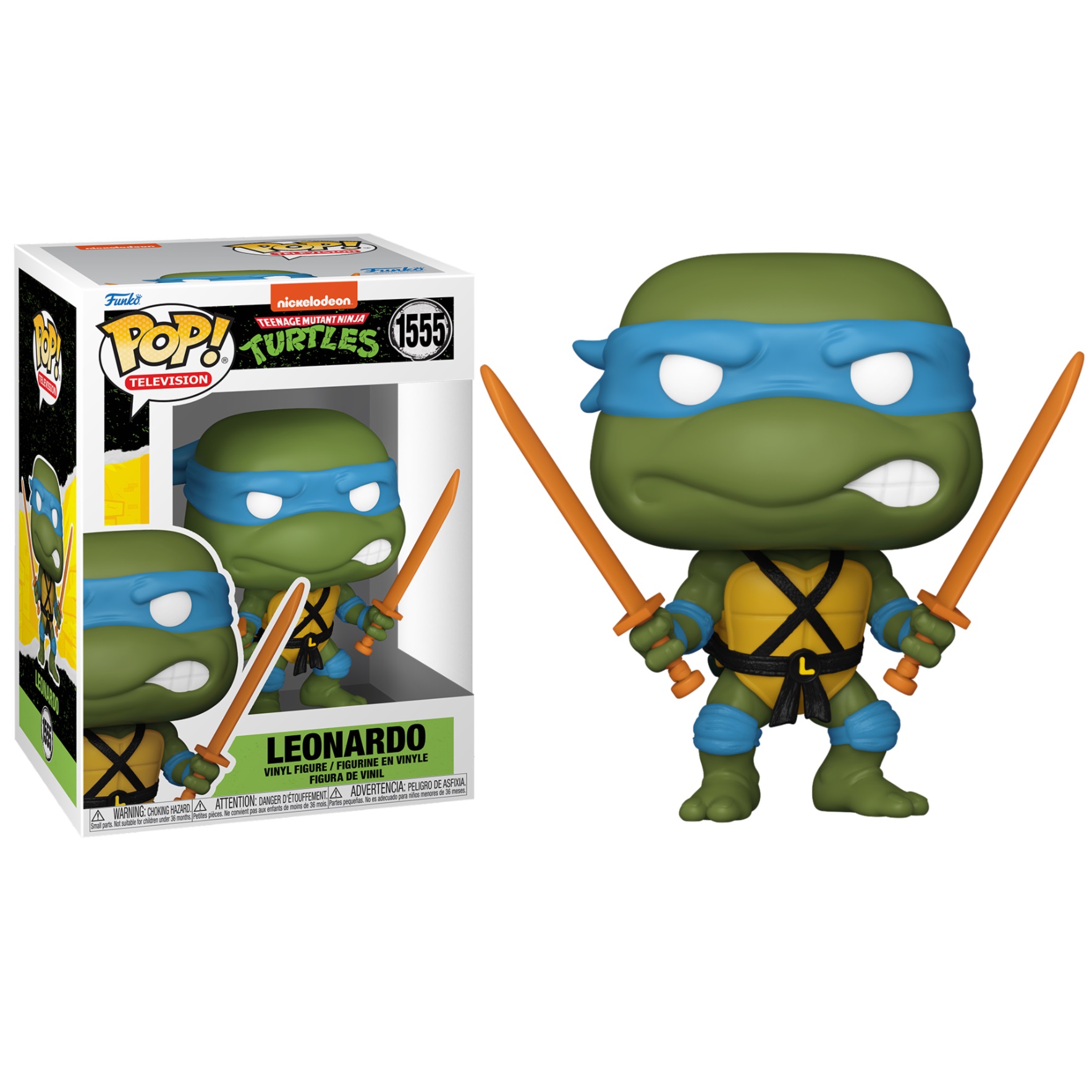 FUNKO POP! TORTUGAS NINJA - LEONARDO, 78054, Nº1555, TIENDA CON LICENCIA OFICIAL