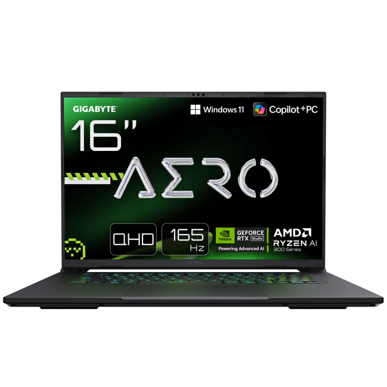 GIGABYTE AERO X16 1VH93PTC94AH ordenador portatil Copilot+ PC AMD Ryzen AI 7 350 Portátil 40,6 cm (16") WQXGA 16 GB DDR5-SDRAM 1 TB SSD NVIDIA GeForce RTX 5060 Wi-Fi 6E (802.11ax) Windows 11 Home Portugués Gris