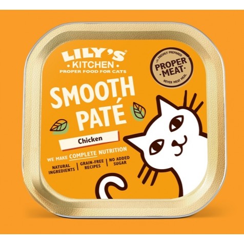 Lily's Kitchen Smooth Paté de Pollo Gatos 19 x 85 gr