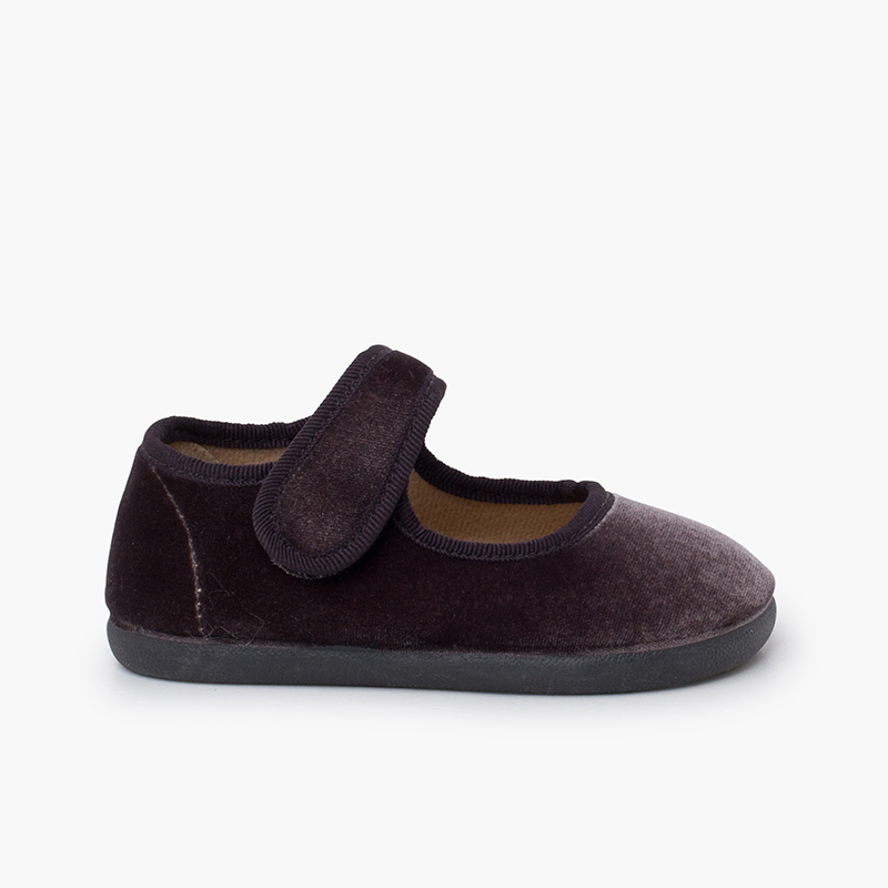 Pisamonas Merceditas barefoot terciopelo tira adherente
