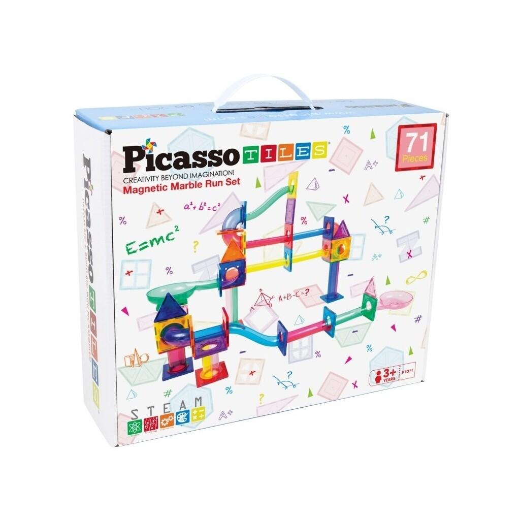 Picasso Tiles Circuito Magnético de Canicas Pack de 71 Piezas