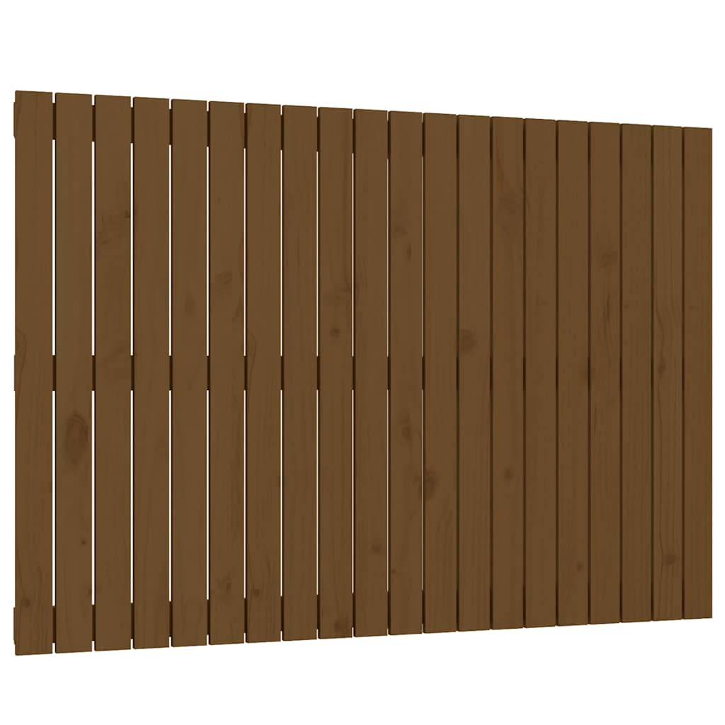 vidaXL Cabecero de cama de pared madera maciza de pino 127,5x3x90 cm
