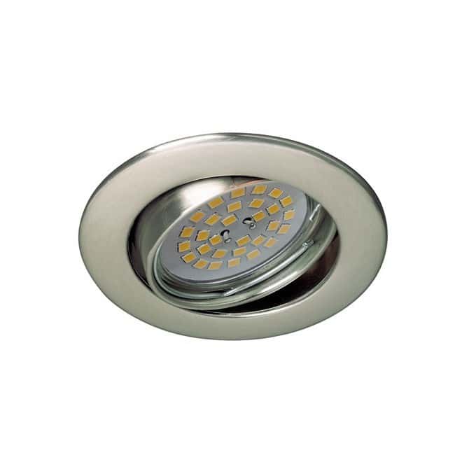 Wonderlamp Foco empotrable BASIC redondo níquel. Wonderlamp