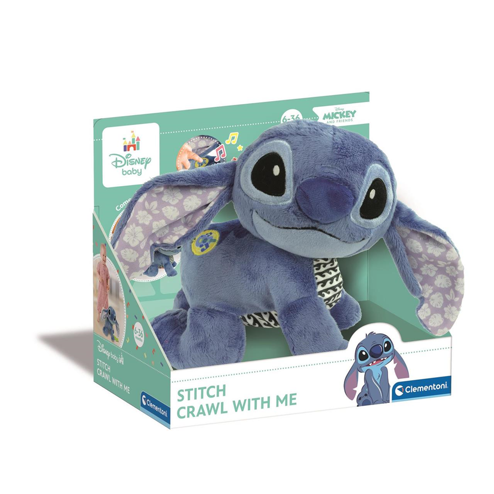 Peluche Stitch Gateos con sonidos  26x23x16 cm (Clementoni 17537)