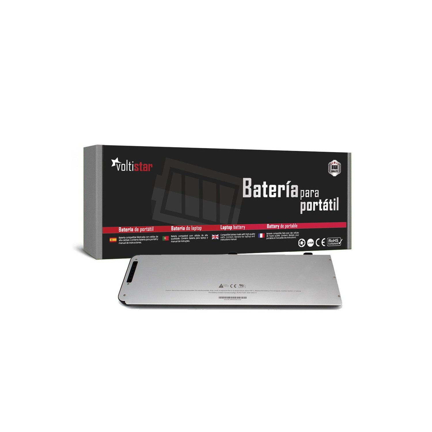 BATERÍA PARA PORTÁTIL APPLE MACBOOK 15 PULGADAS A1281 A1286 (2008)