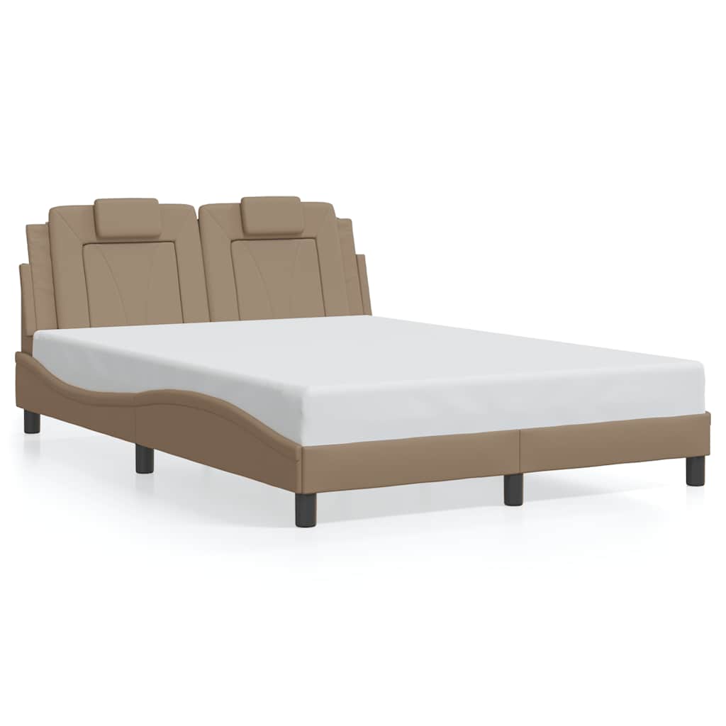 vidaXL Estructura de cama Viana sin colchón cuero sintético 120x200cm