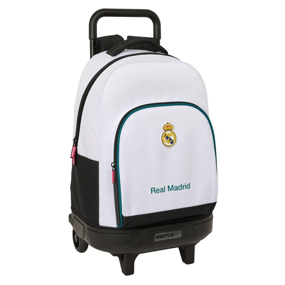SAFTA  MOCHILA GDE. C/RUEDAS COMPACT EXTRAIBLE REAL MADRID 1ª EQUI REAL MADRID 1ª EQUIP. 26/ 27 22x33x45 Cms.