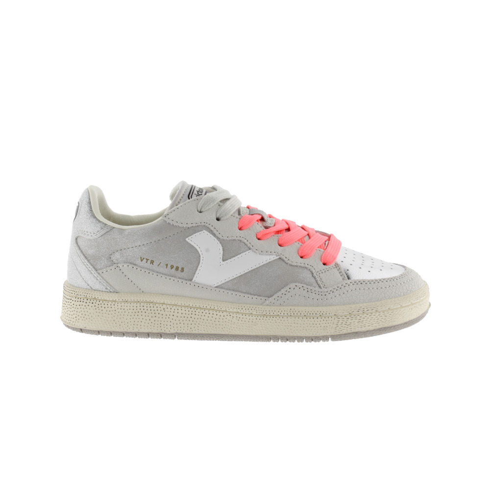 Victoria 1985 SMASH Zapatillas de piel con piezas de glitter y metalizadas 8806103