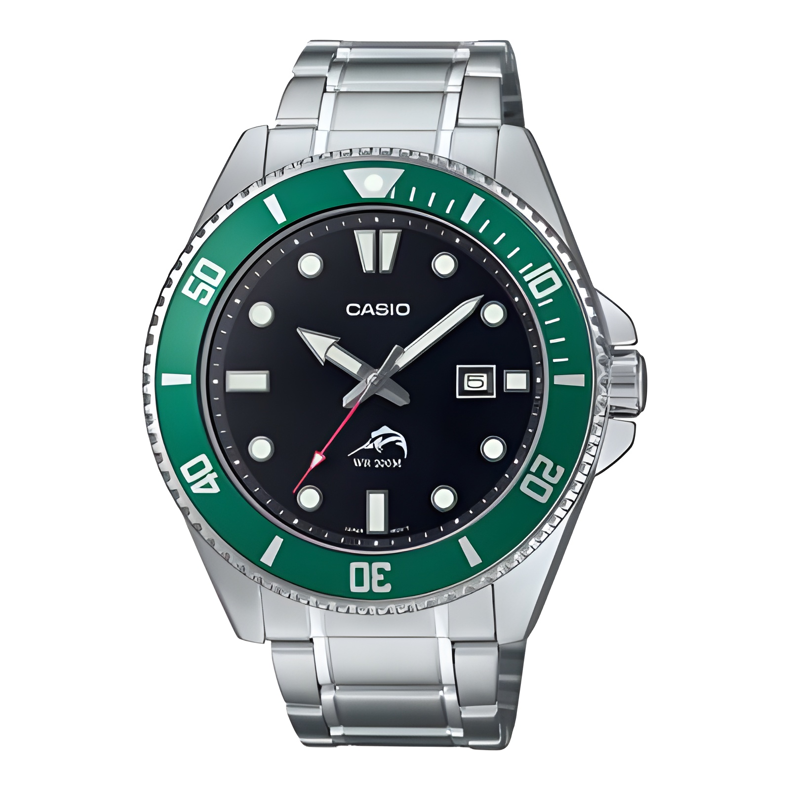 ​reloj buceo hombre Casio MARLIN DURO MDV-106DD-1A3 “Hulk” Marlin Metal Legend 44.2mm 200m WR Correa de acero