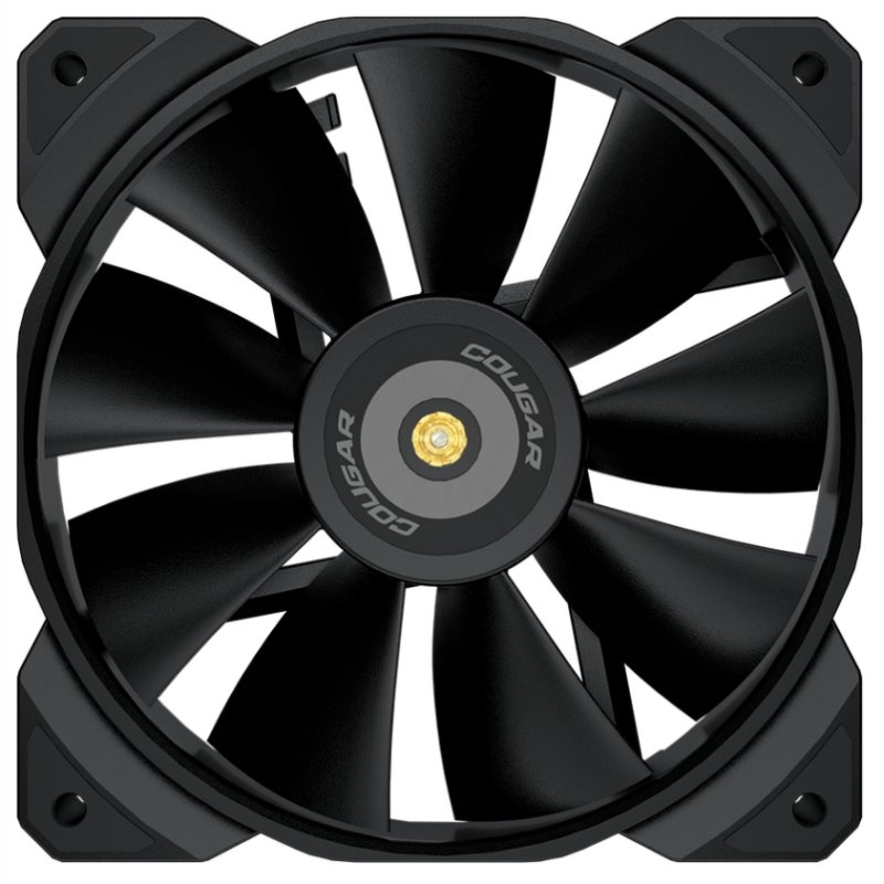 Cougar MHP 120 Pack of 3 120mm High Performance PC Fans - Max Speed 2000 RPM, 82.48 CFM Airflow, HDB Bearing, PWM Control, Anti-Vibration Design for Optimal Cooling in Radiators and Heatsinks.