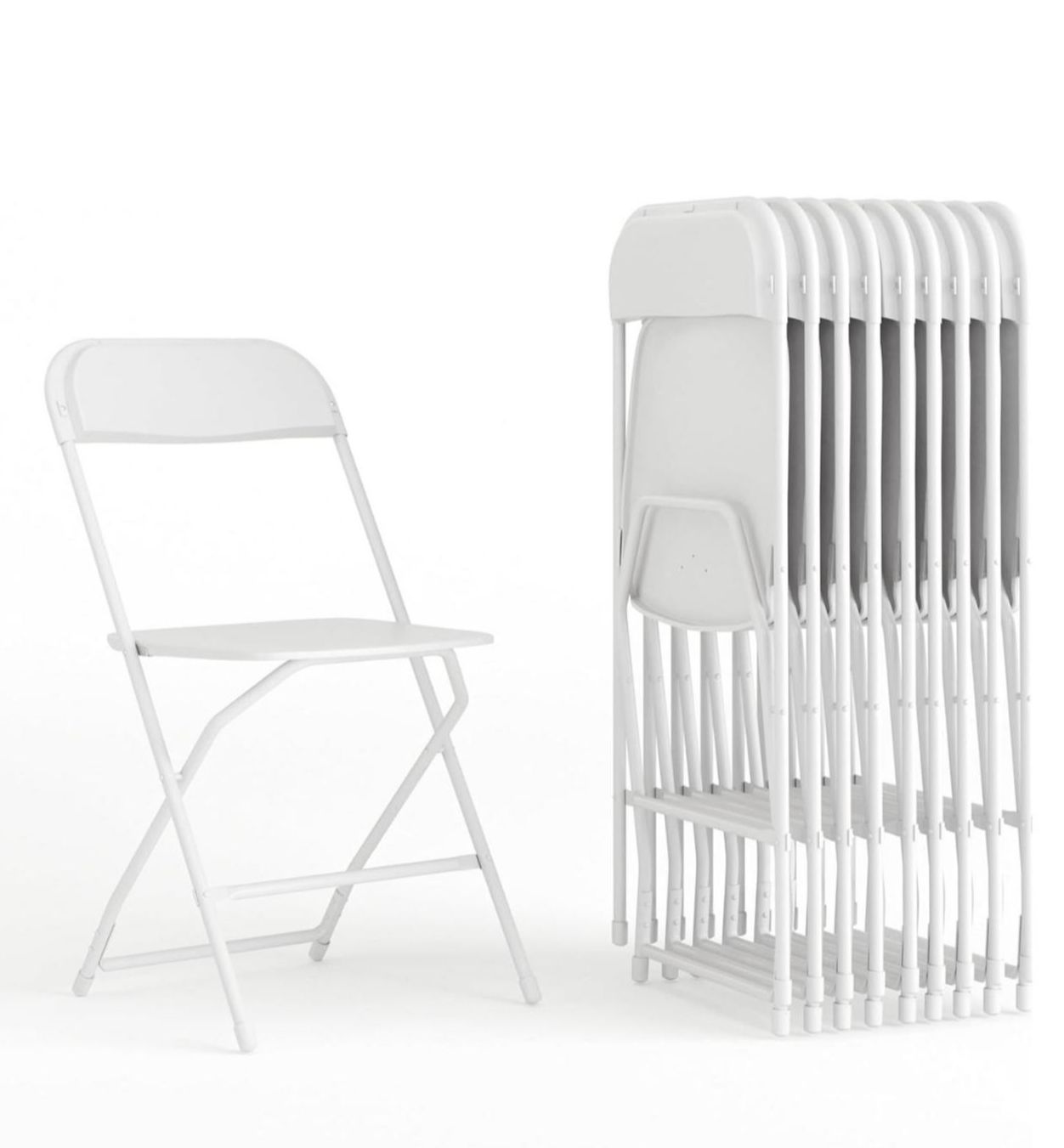 ORION91 Silla Plegable ANDROMEDA Polietileno y Estructura Metálica Color (VARIOS COLORES) (44x44x80 cm) Camping Comedor Oficina 