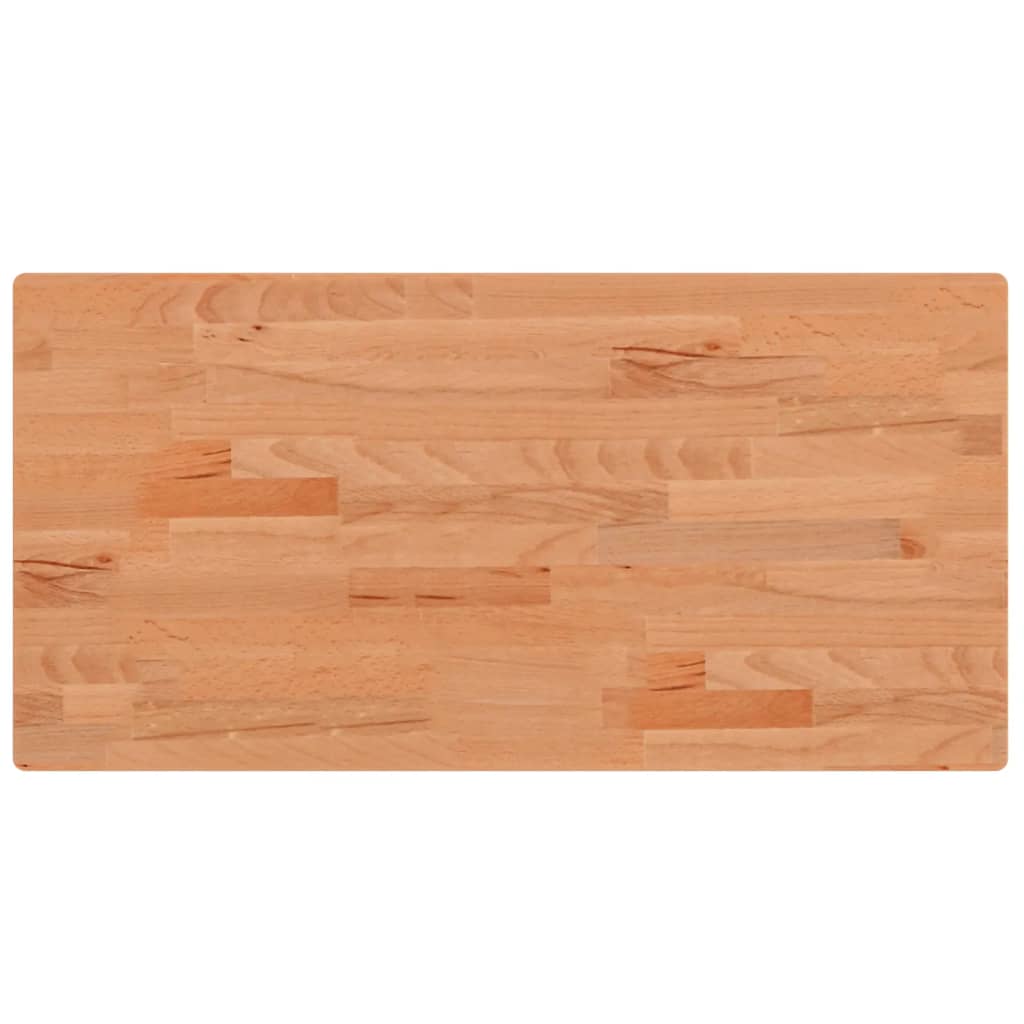 vidaXL Encimera de Baño Tablero de Lavabo Madera Maciza de Haya 80x40x2,5 cm Color Marrón,  Natural, y mas