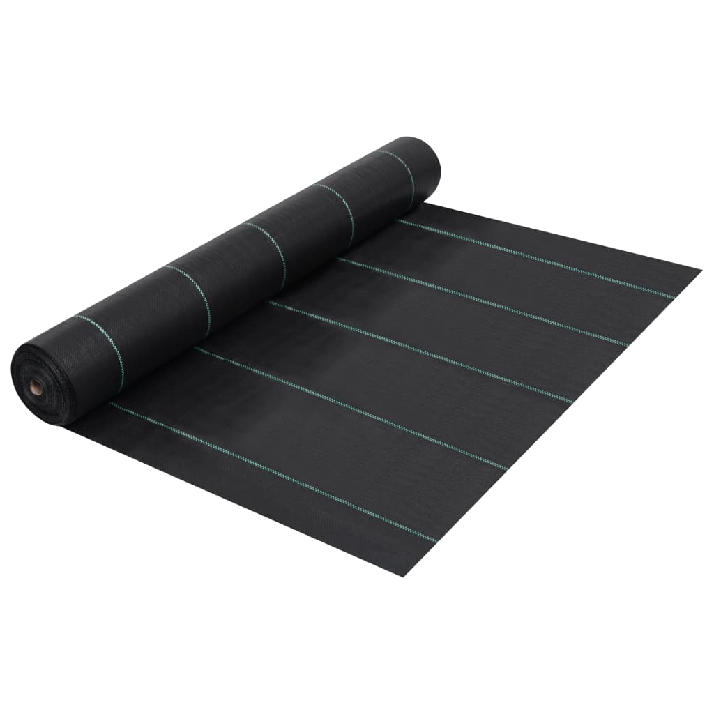 vidaXL Estera de Control de Malezas y Raíces PP 2x150 m Membrana Jardín Color Blanco,  Verde,  Negro y mas