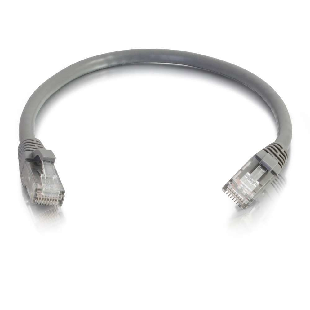 Cable de Interconexión C2G Cat6 550Mhz - 50 Cm - Moldeado, Trenzado, Sin Enganche - Gris