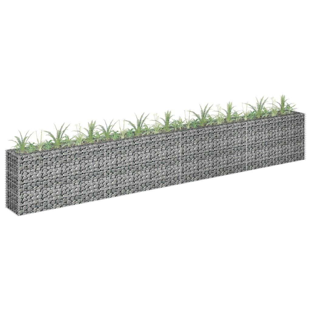 vidaXL Arriate de gaviones de acero galvanizado Dimensiones 90 x 30 x 10 cm,  90 x 30 x 30 cm,  180 x 30 x 60 cm y mas