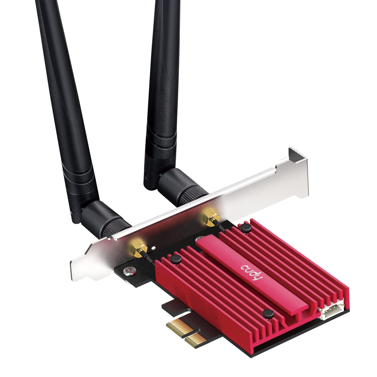 Cudy Tarjeta WiFi 7 BE9300 PCIe WiFi para PC, Adaptador Inalámbrico de Tres Bandas de 6 GHz, Chipset Intel BE200, Bluetooth 5.4, WPA3, No Aplicable a Plataformas AMD