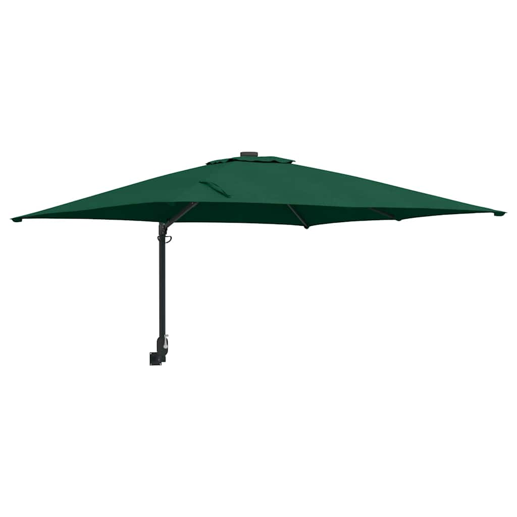 vidaXL Sombrilla de jardín Verde 248,5 x 247,5 x 160 cm