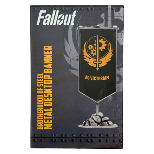 Estandarte Metálico Brotherhood of Steel Fallout Fanattik Edición Limitada