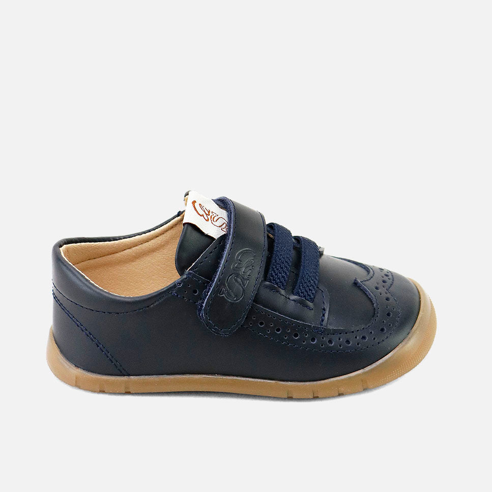 Deportivos picados piel azul Elisoft | Eli 1957