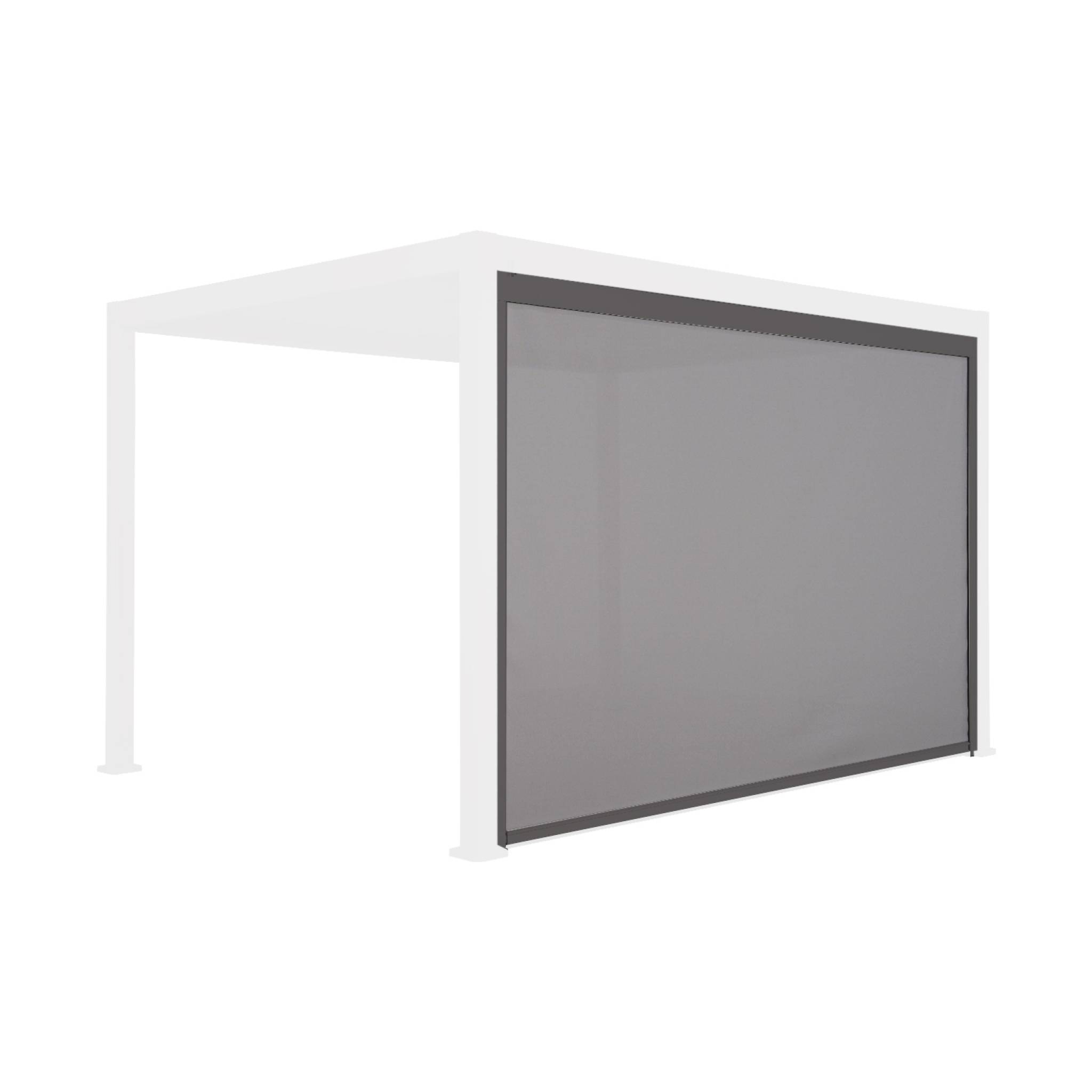 Toldo vertical de 4m para pérgola Triomphe , Gris