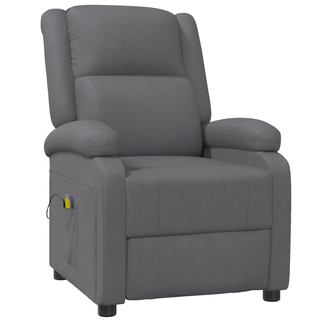 vidaXL Sillón de masaje de cuero sintético Multicolor