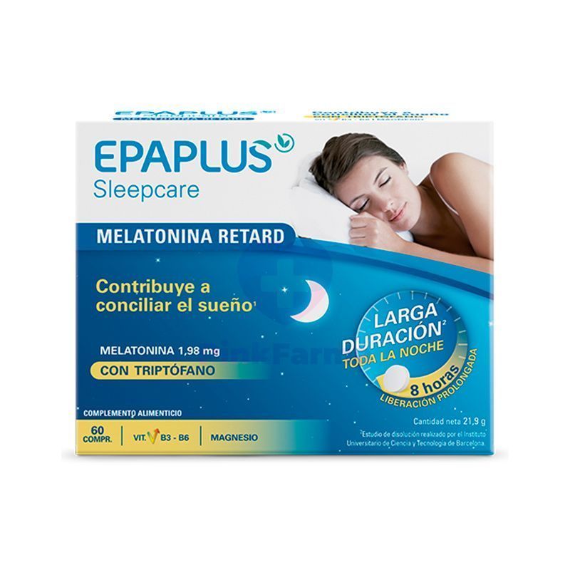 Epaplus - Epaplus Sleepcare Melatonina Retard con Triptofano 60comp