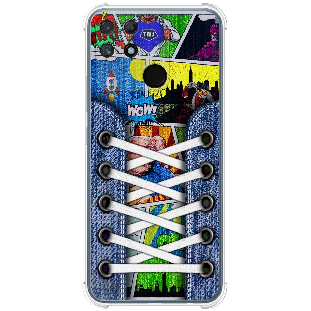Funda Silicona Antigolpes para Realme Narzo 50A diseño Zapatillas 14 Dibujos