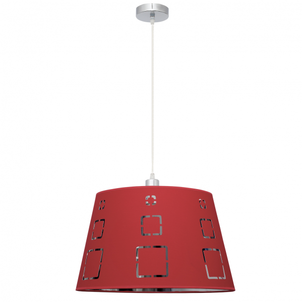 Lampara Colgante Celaya 1xe27 Rojo Regx40d de FABRILAMP.