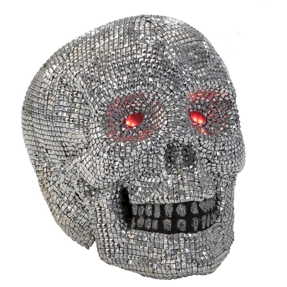 Calavera brillante Con Luz 65x60x45 Cm (My Other Me 205450)