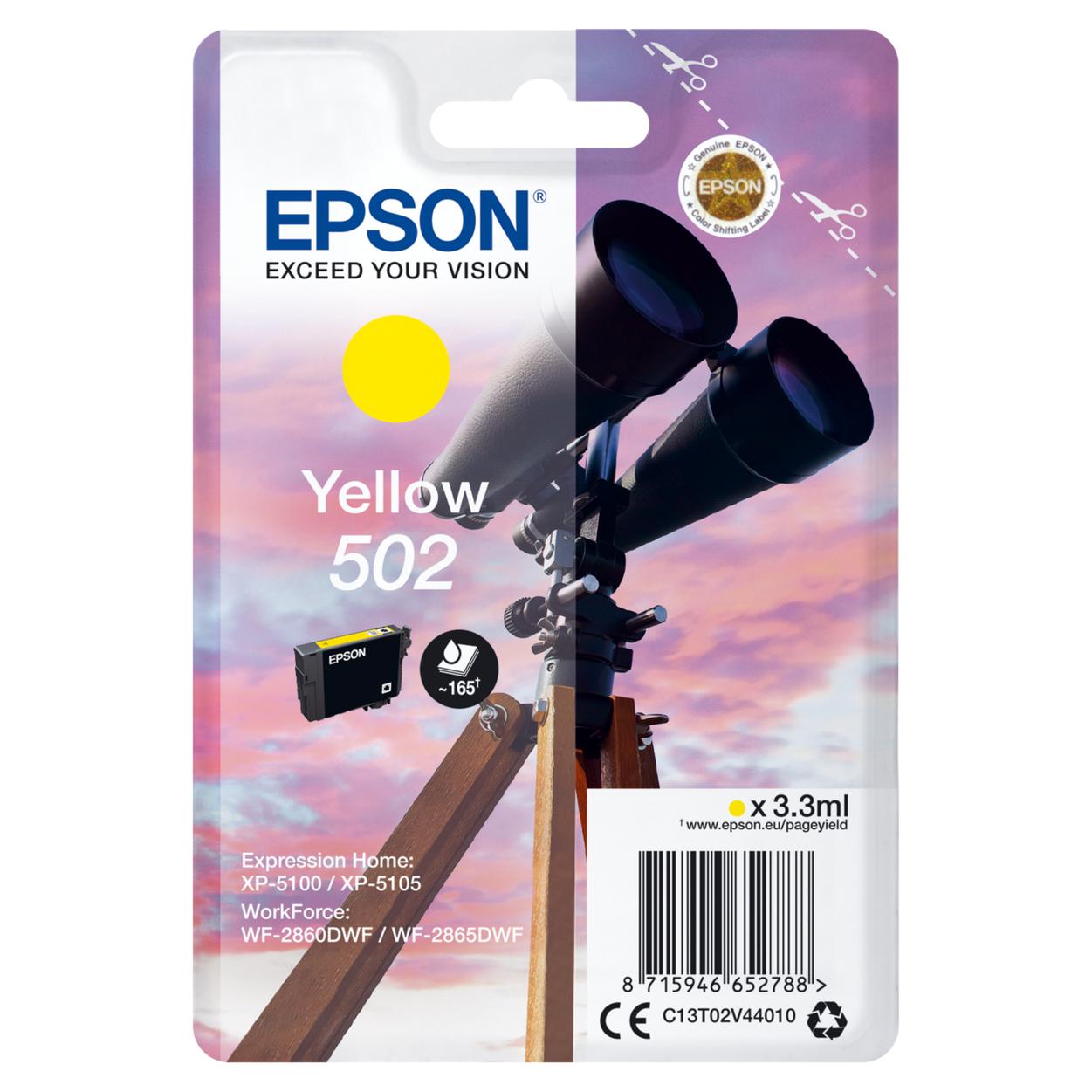 Cartuchos de tinta original Epson 502 (capacidad segun seleccion L-XL) DURABrite Ultra Ink Binoculares Series