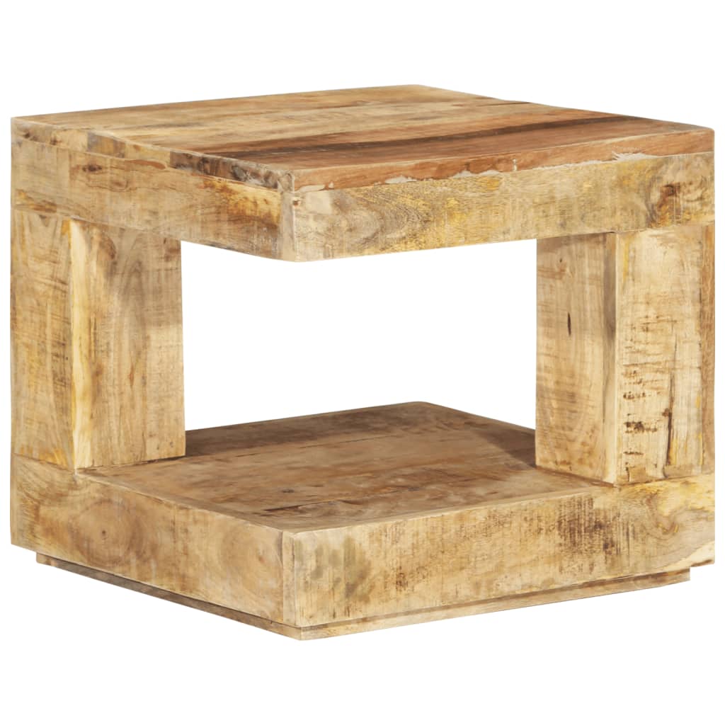 Vidaxl Mesa de Centro de Madera Maciza de Mango 45x45x40 Cm
