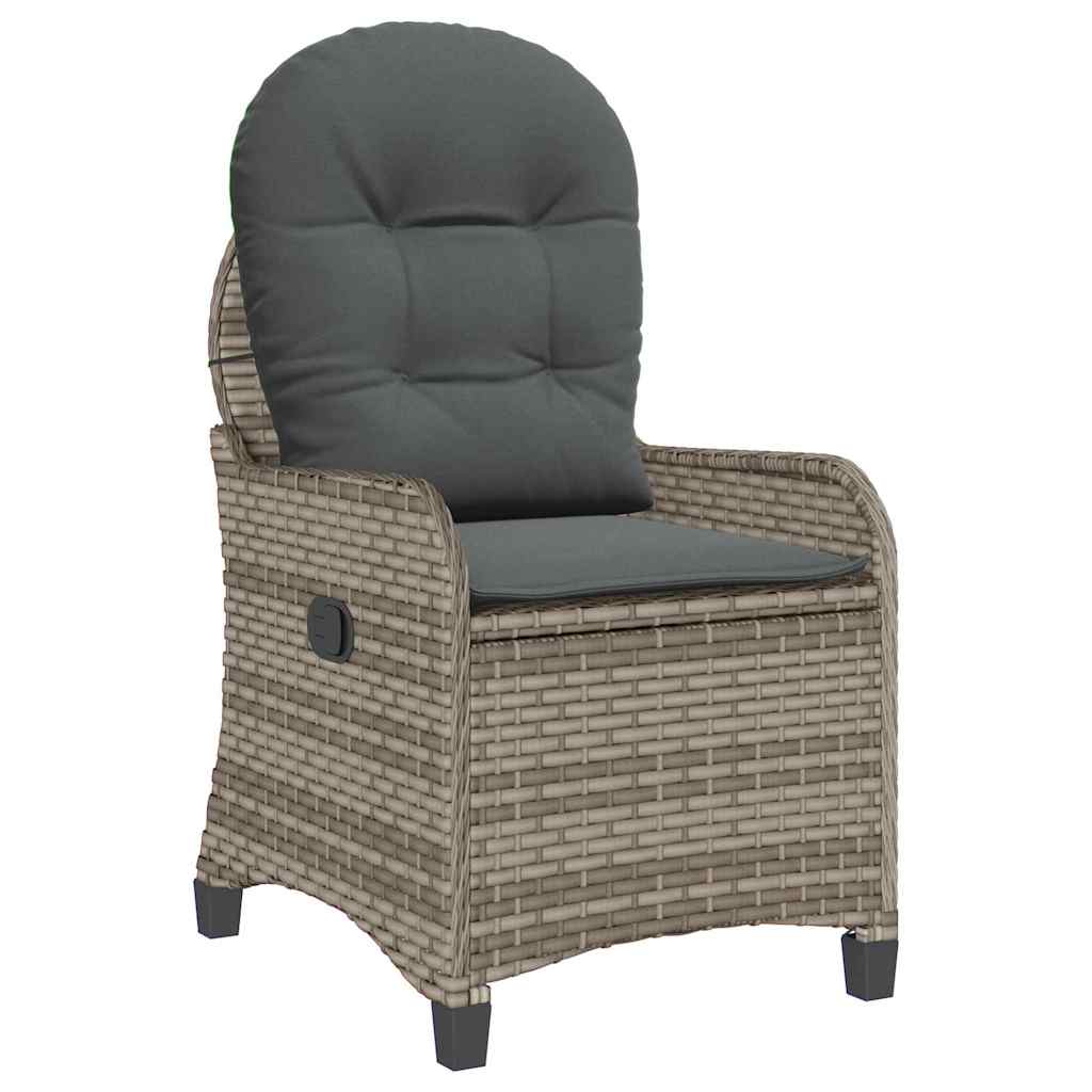 vidaXL Sillón reclinable 56 x 66 x 95 cm ratán sintético