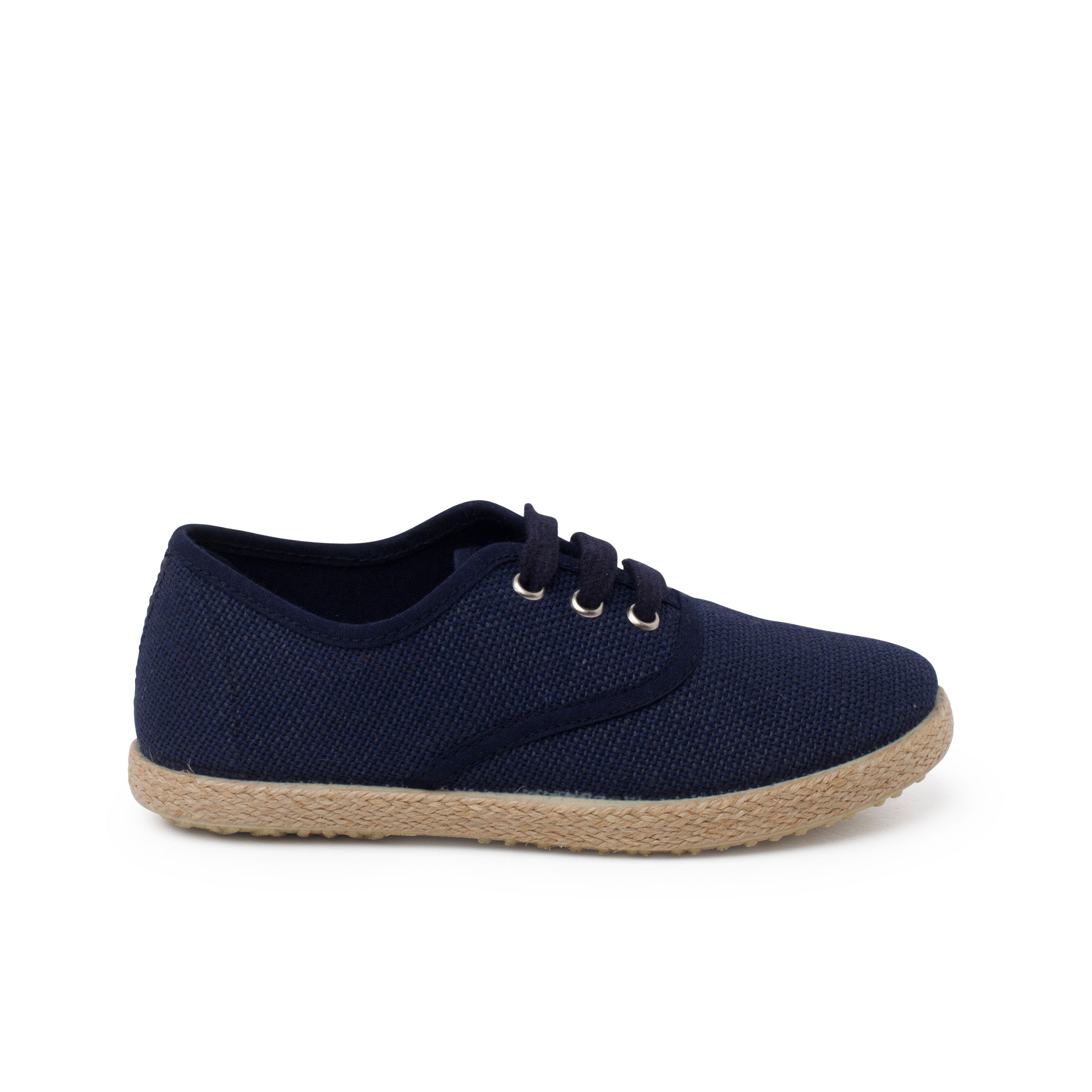 Pisamonas zapatillas lino cordones suela alpargata
