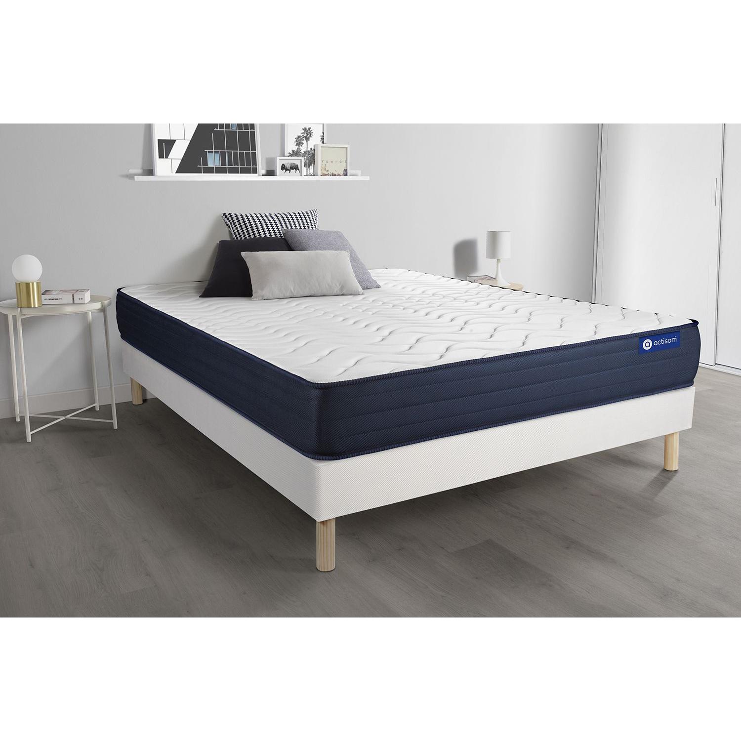 Pack colchón Actilatex life 120x200cm + Somier multiláminas, Látex y espuma viscoelástica, 5 zonas de confort