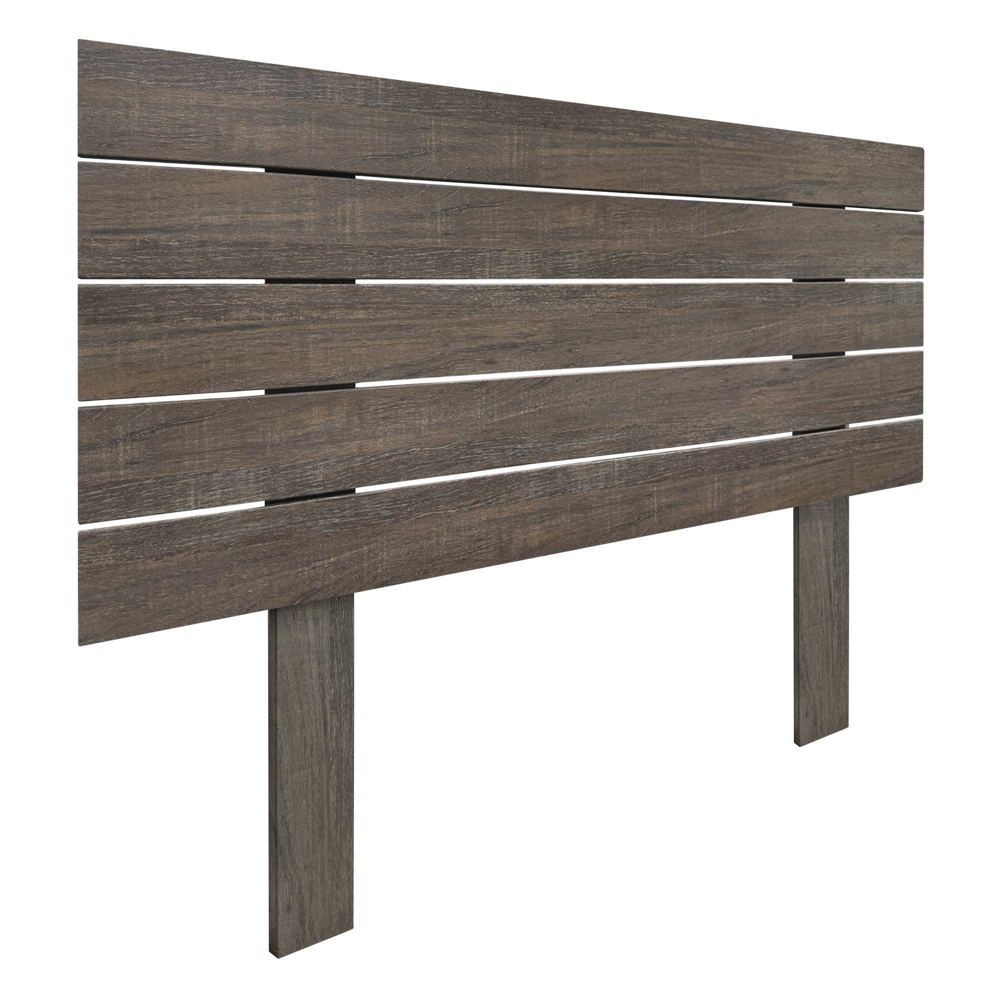 DHOME Cabecero de Madera reciclada DM Estilo Palet Horizontal con Patas Cama Palets Herrajes incluidos