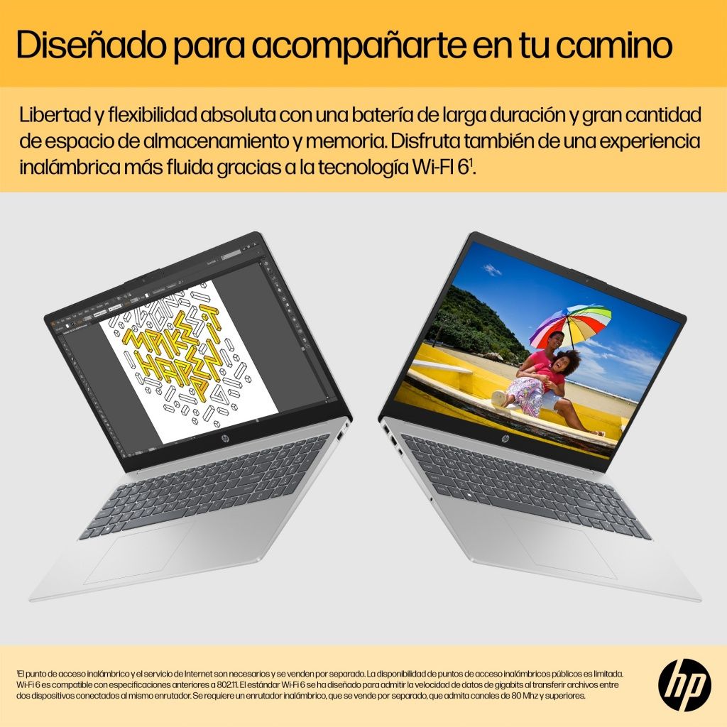 Pc portátil AMD RYZEN 7 15,6" Sin S.O. HP B4NQ4EA Ram 8Gb. Disco 512 Gb  | SSD, FreeDOS, Plata