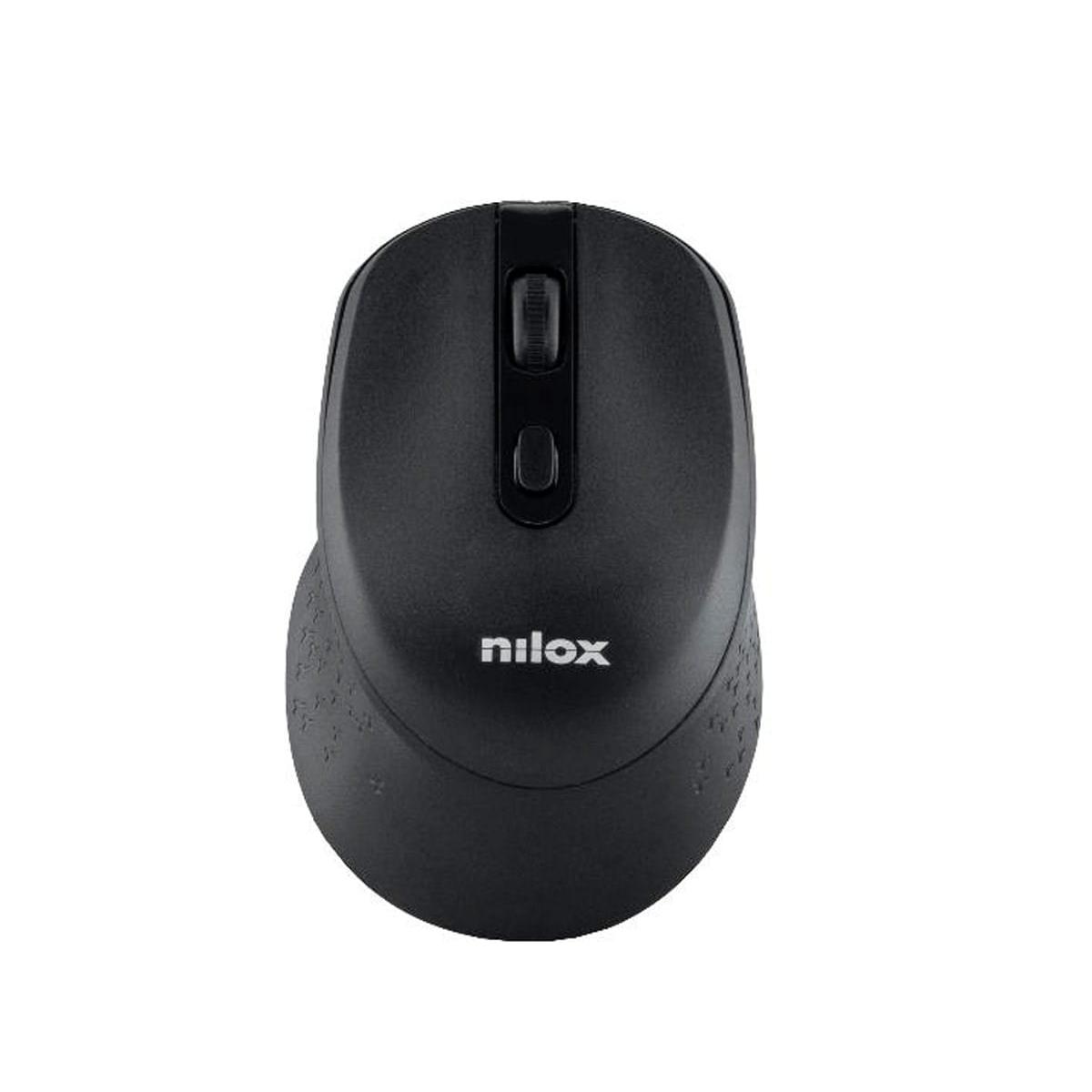 NILOX NXMWS101 Negro / Ratón ergonómico inalámbrico