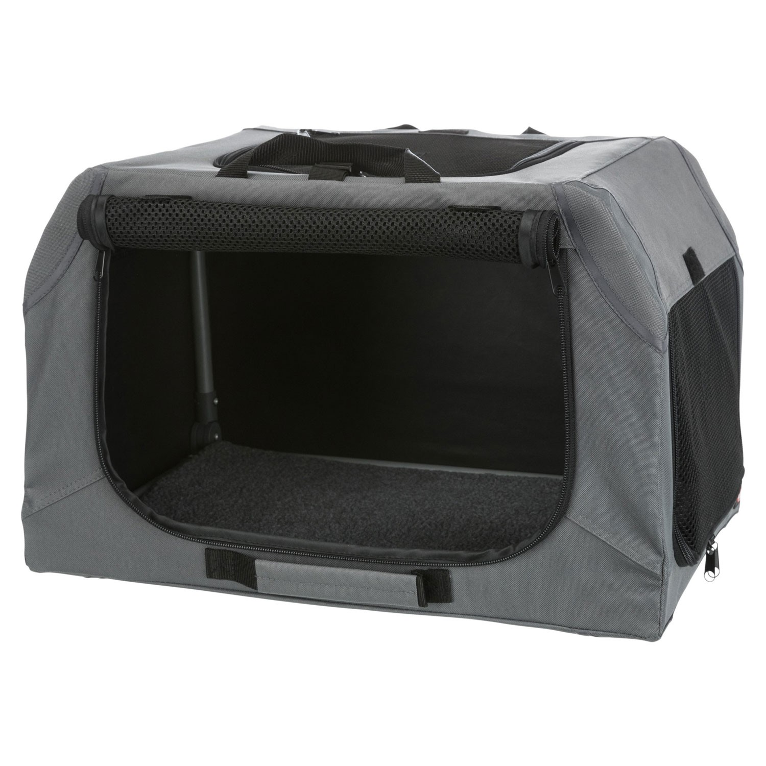 Trixie Caseta Móvil para Perros con Estructura Metálica Estable y Apertura Amplia Gris