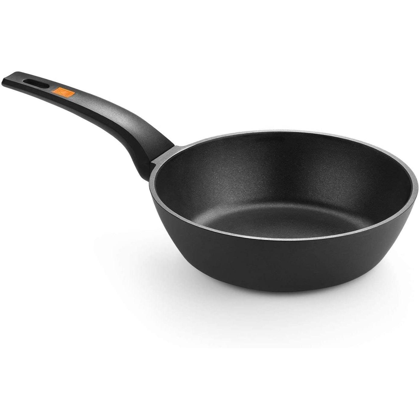 Bra - Sartén Honda Efficient, De 20 a 28 cm, Aluminio Fundido, Apta Inducción, Revestimiento Antiadherente, Wok, Freir, Plancha