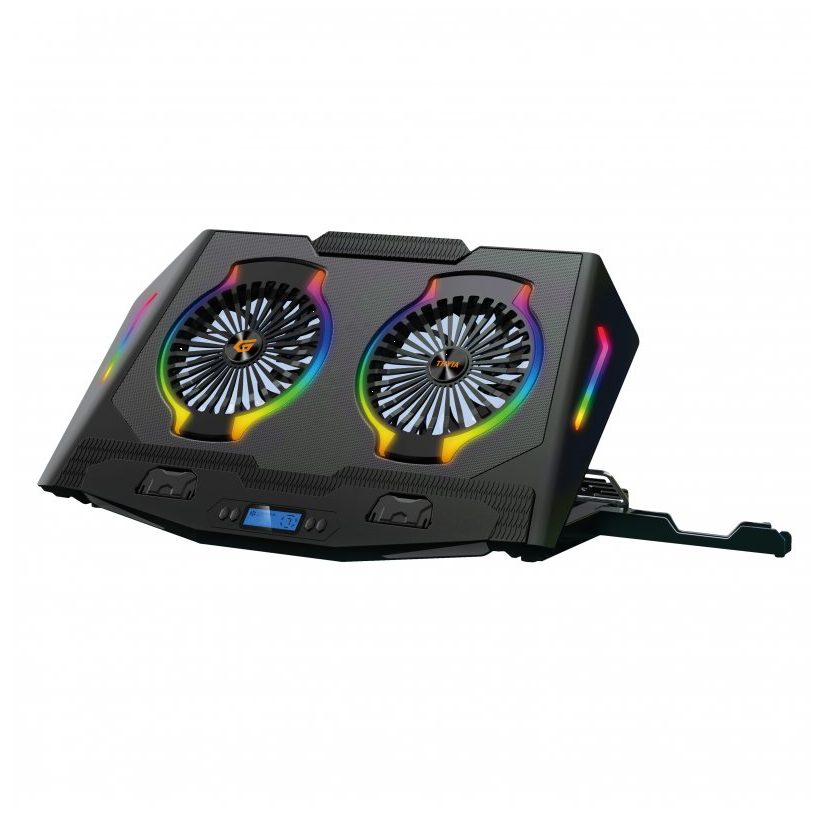 Conceptronic thyia ergo rgb cooling base 2x laptop fans up to 17"