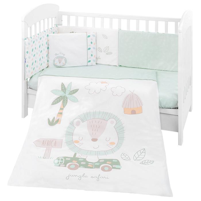Conjunto jogo de cama 6pçs 60x120cm Kikka Boo Jungle King