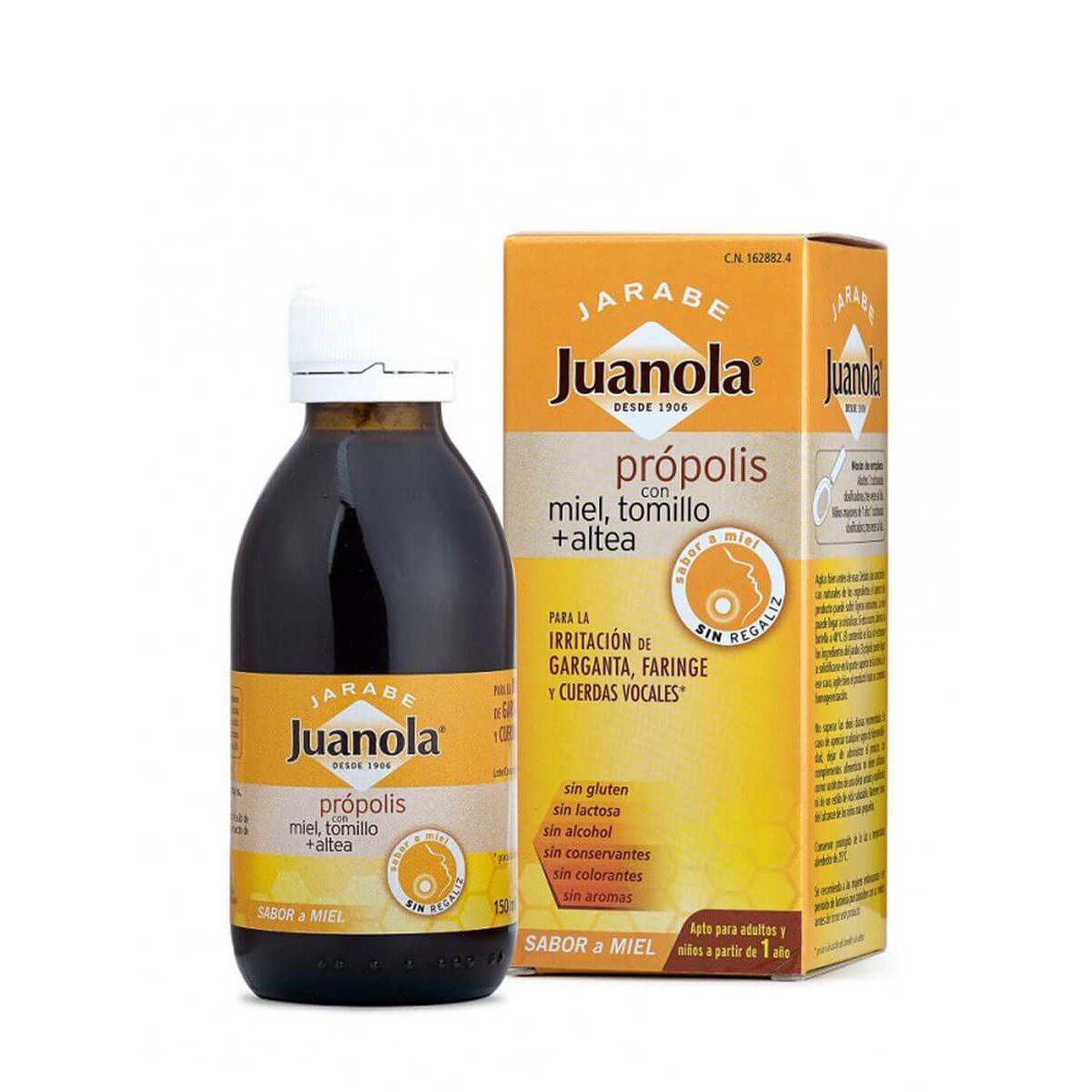 Juanola - Juanola propolis con miel tomillo y altea sabor miel jarabe 150 ml