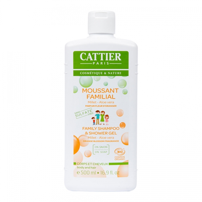 Gel de Ducha y Champú Familiar 500 ml de gel Cattier