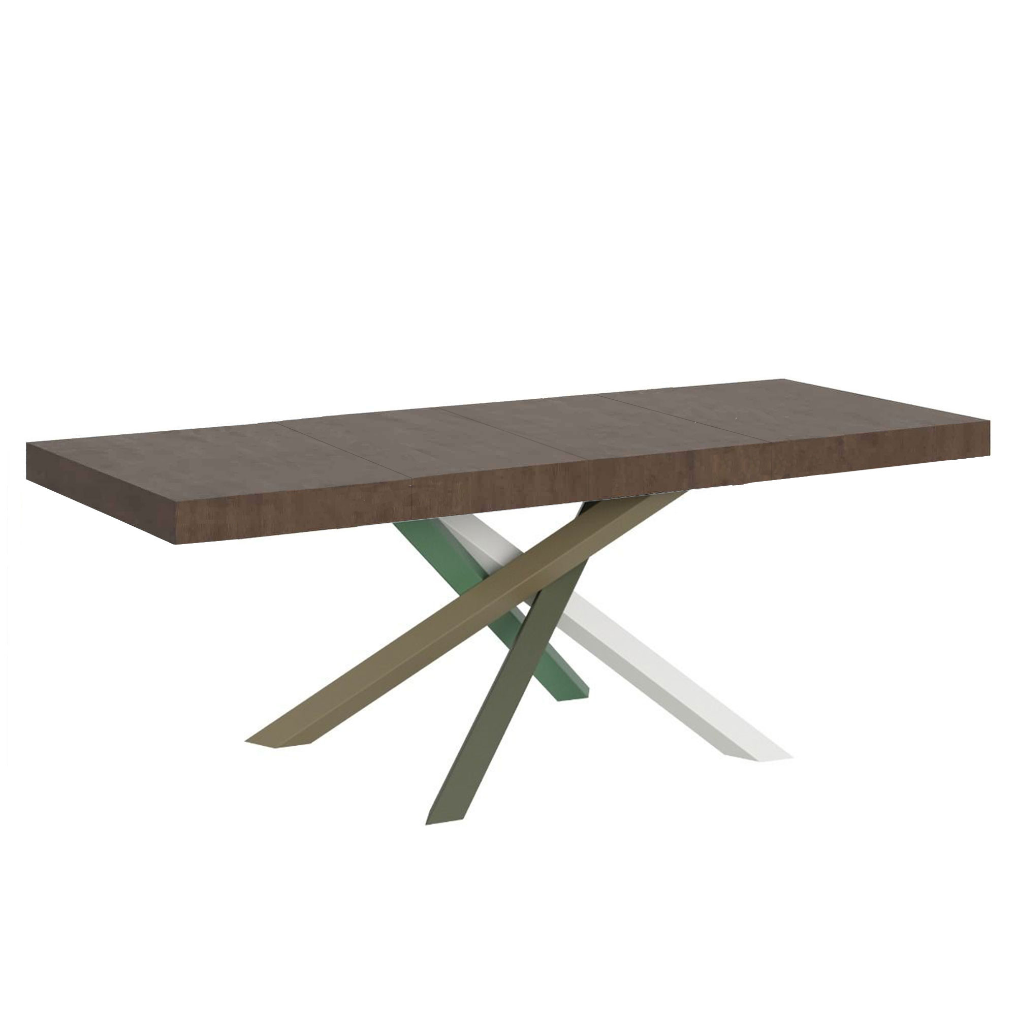 Mesa extensible 200/460x90 cm Volantis Premium patas nogal multicolor 4/A - Itamoby